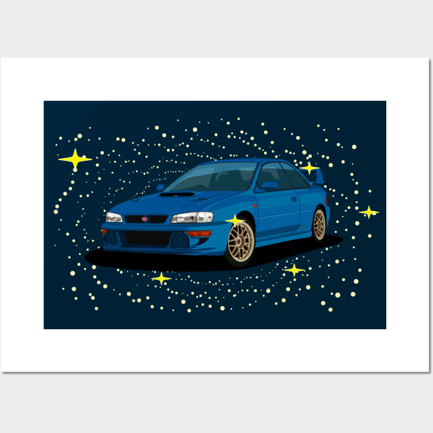 22B STI Wall Art by AutomotiveArt